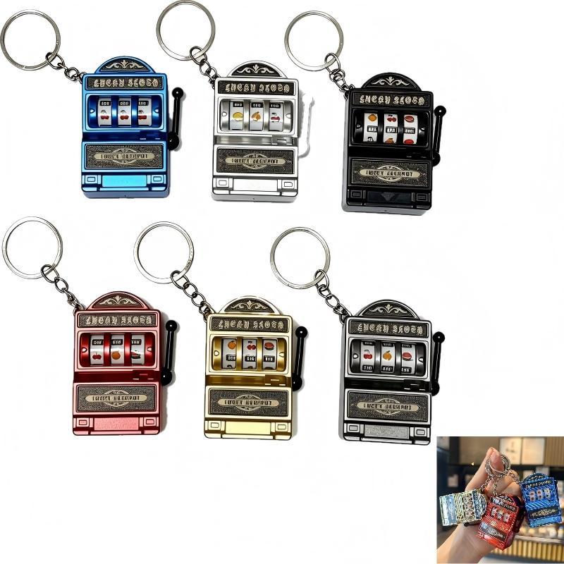 Arcade Game Jackpot - Mini Gambling Slot Machine Key Chains