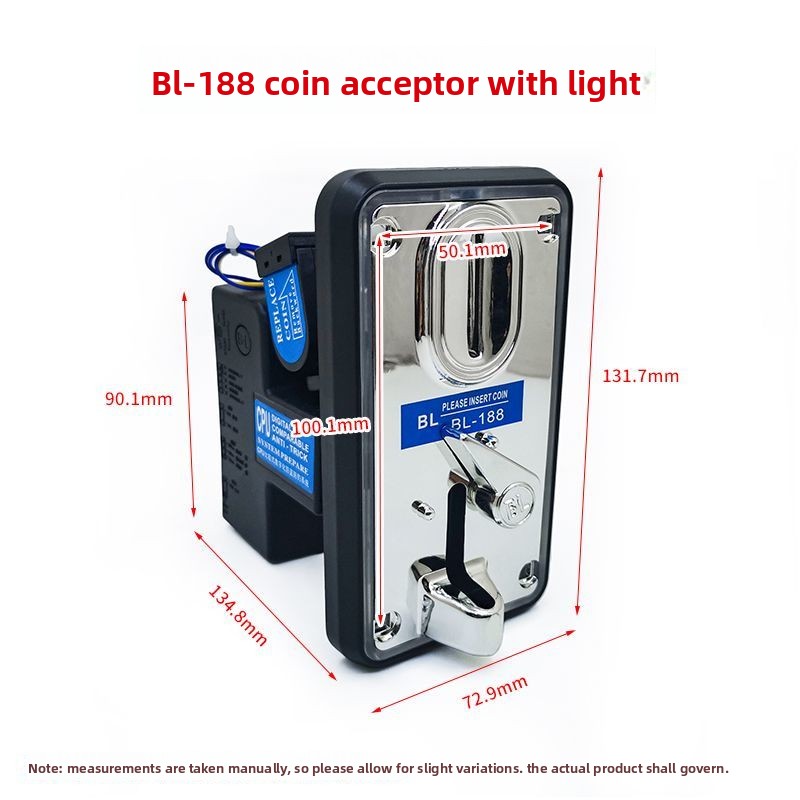 Coin Acceptor Selector - BL188 Coin Acceptor with Light Anti-Jam