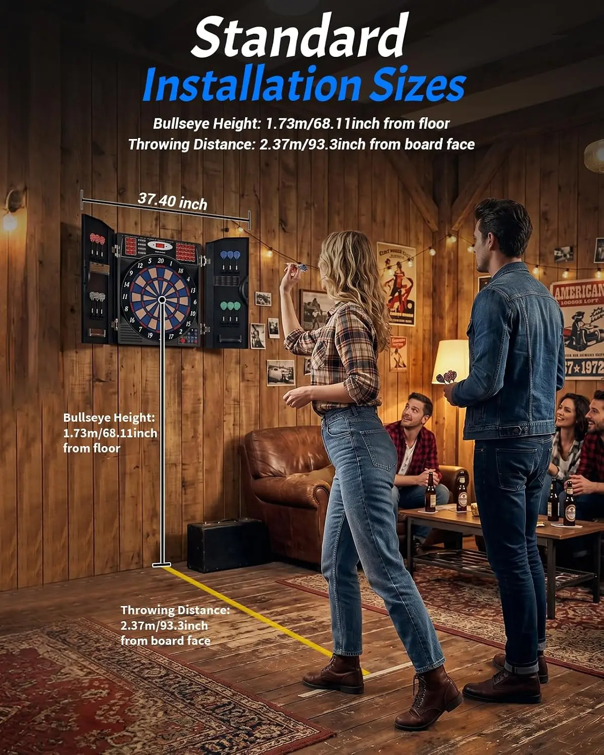 Electronic Dart Board Cabinet  - огляд і ціна Electronic Dartboard Cabinet