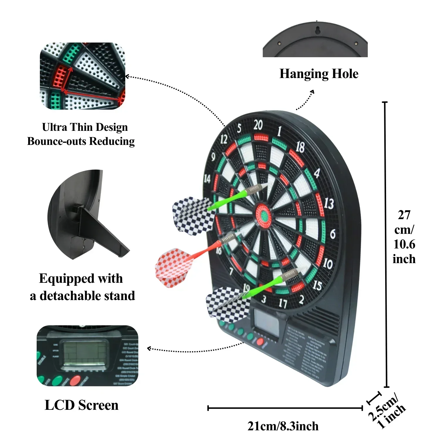 Portable Electronic Dartboard  - огляд і ціна Electronic Dartboard Cabinet
